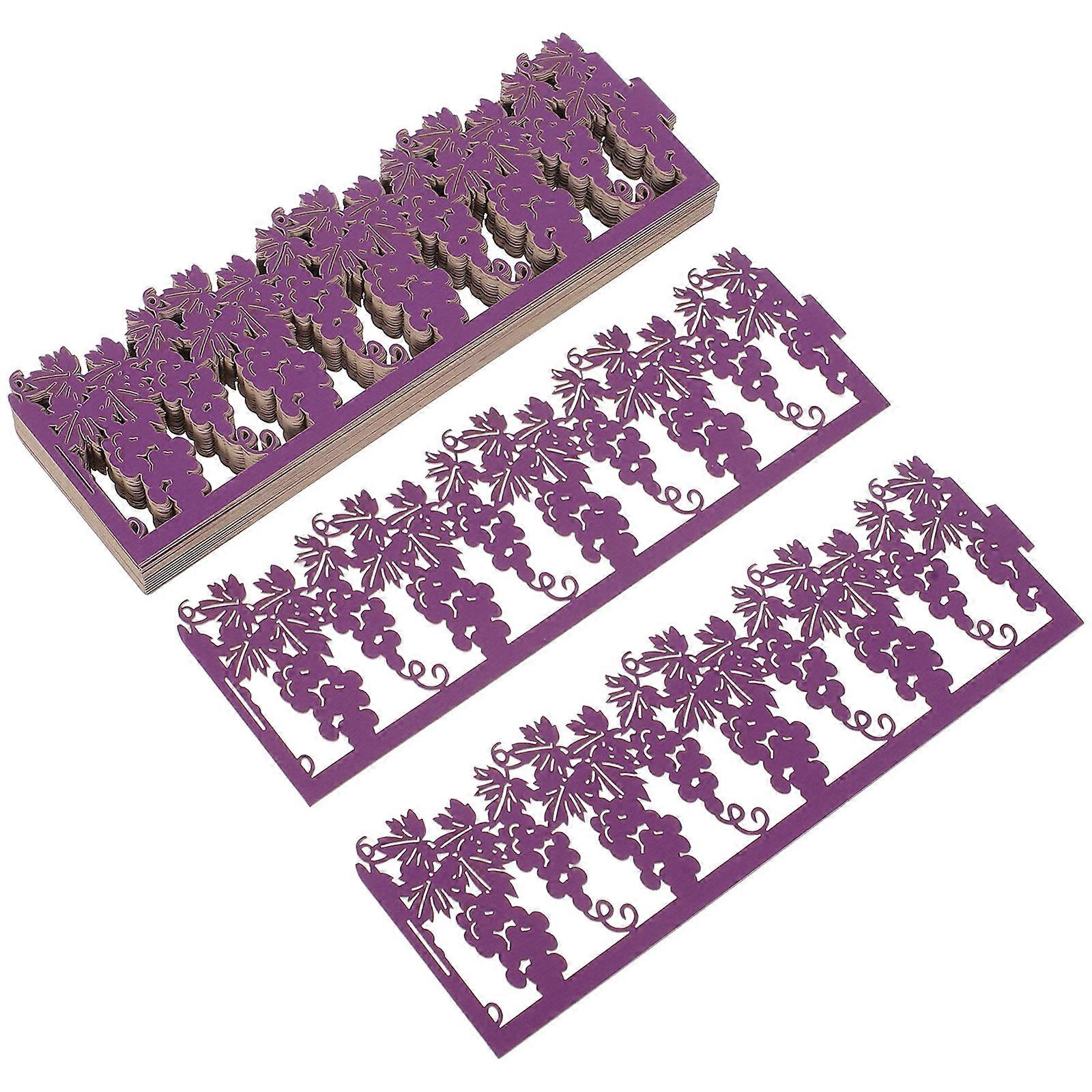 Purple Paper Lamp Enclosures for Lamp Use 50Pcs Hollow Candle Wraps