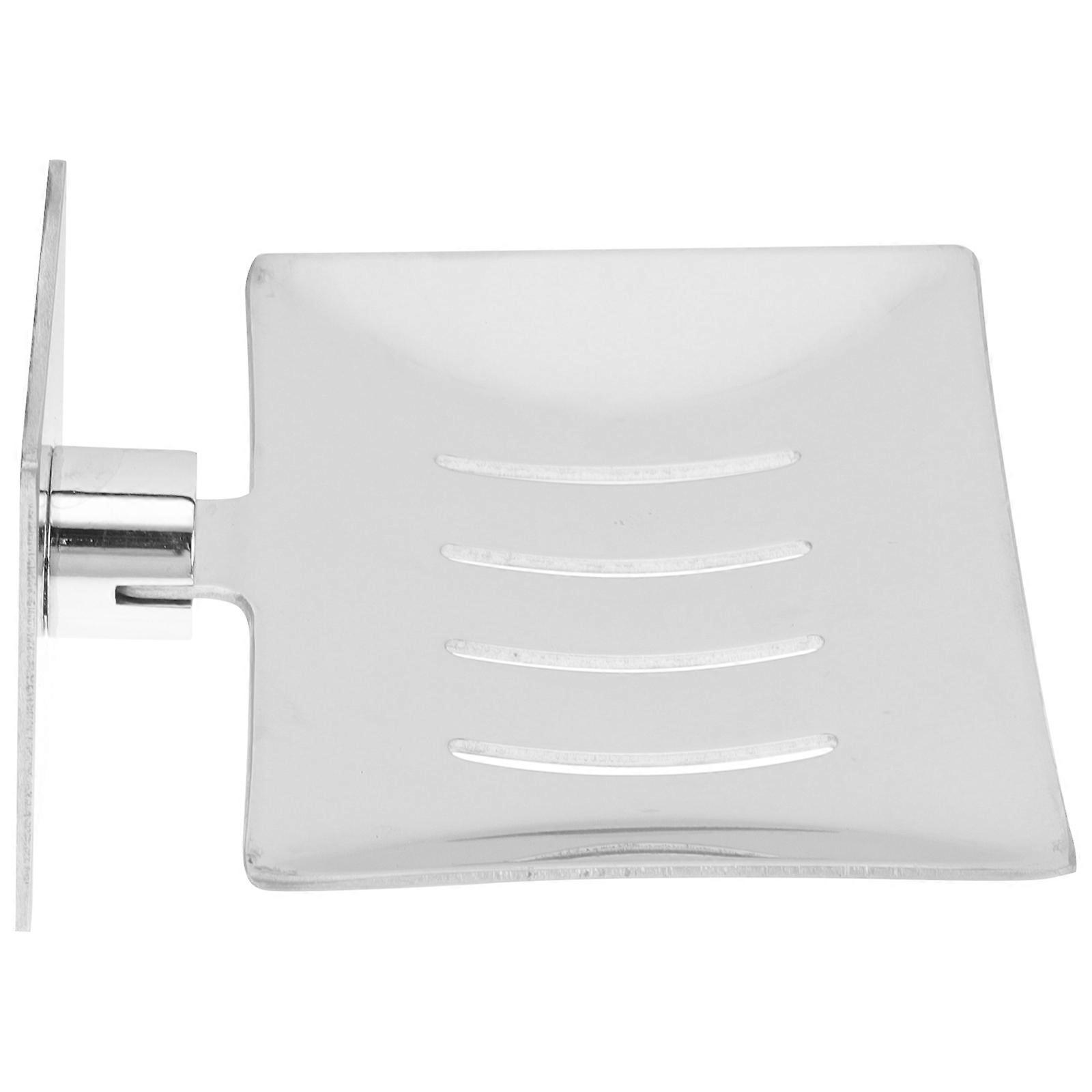 Stainless Steel Soap Saver Holder 4Pcs Self-Draining Design For Kitchen Use 12.3x8.2cm Rectangular Shape Maximum Airflow