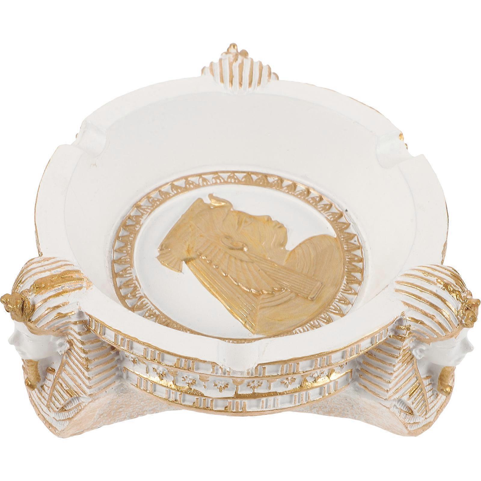 Table Ashtray Egyptian Resin Ashtray Decorative 2Pcs for Office