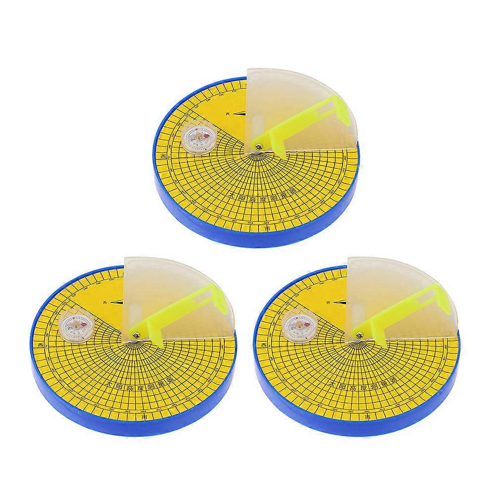 Science Sun Height Measurer for Measuring Use 3Pcs Primary School Instruments