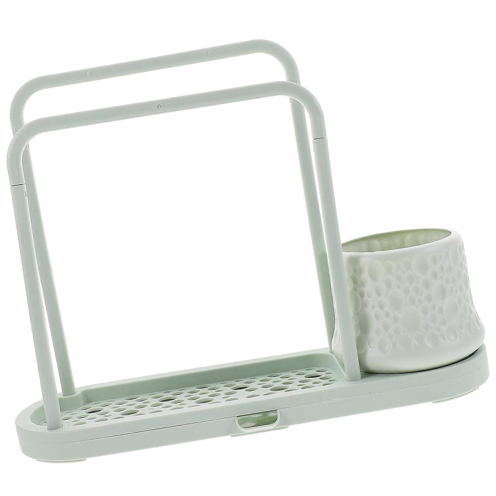 Plastic Sponge Holder Kitchen Rack for Dish Cloth Storage 2Pcs