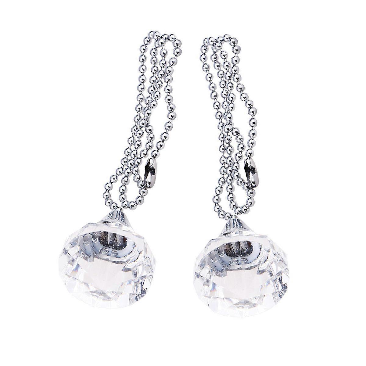Diamond Pull Chain for Ceiling Fan Chain with Connector 4Pcs Set
