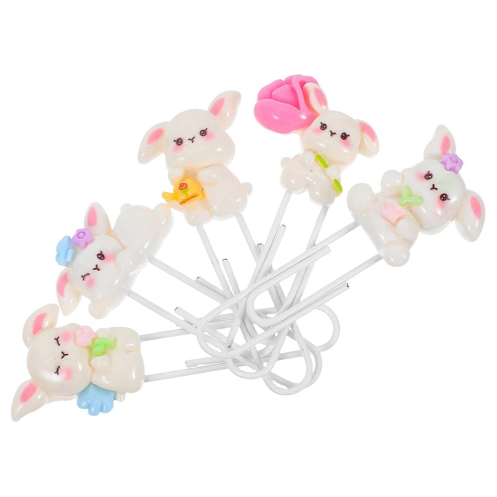 Metal Easter Bunny Paper Clips for Office 25Pcs Assorted Color Bookmarks