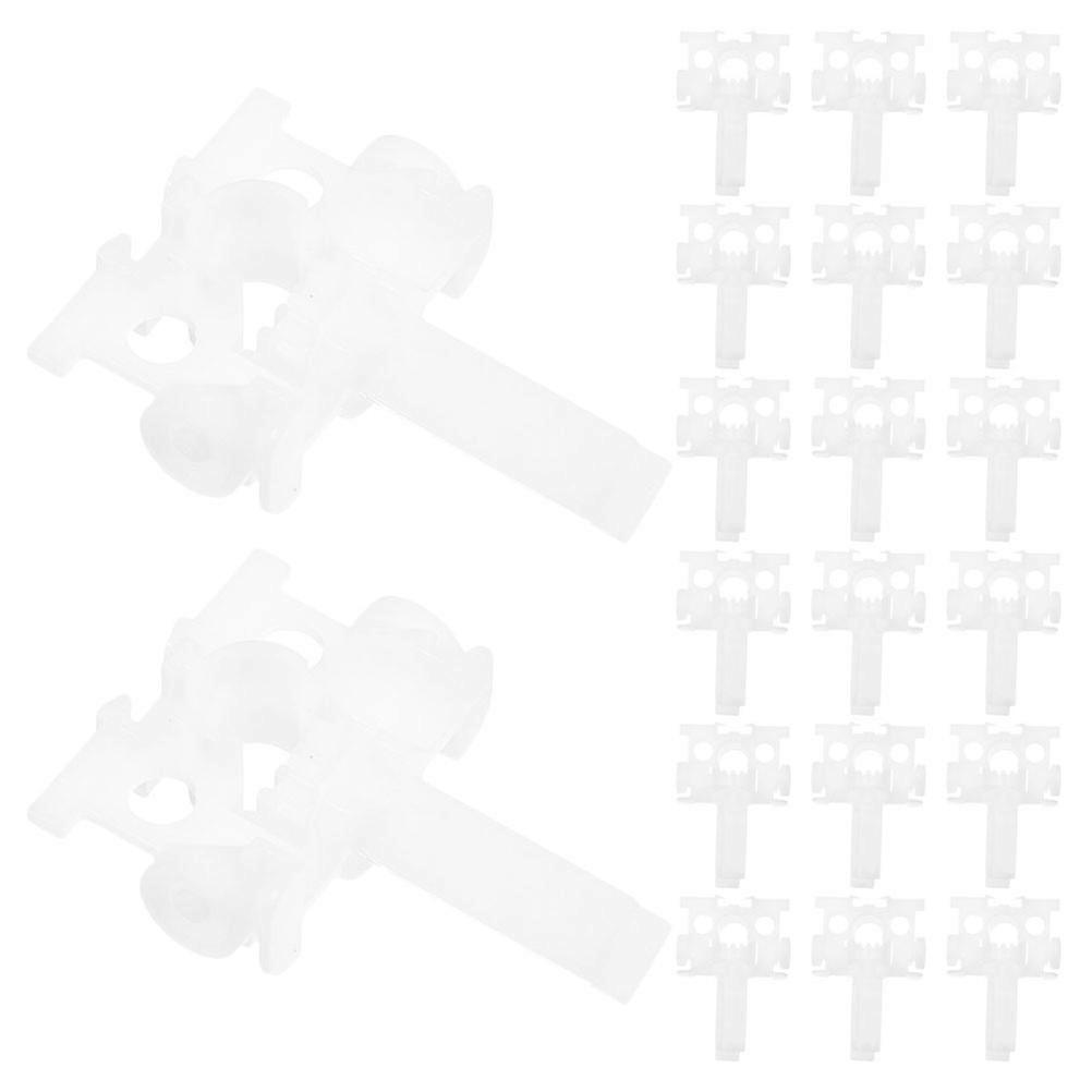 Vertical Blind Stem Replacement White Plastic Curtain Repair Accessories 60Pcs
