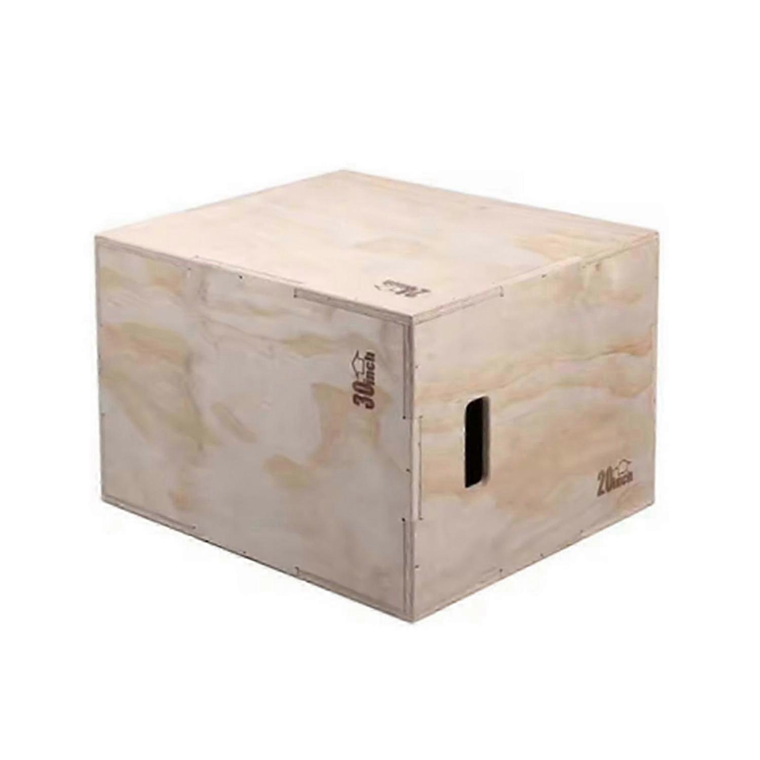 wooden workout box for squats and jumps