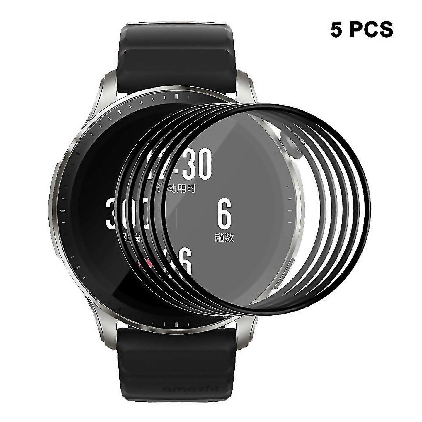 For 5pcs For Amazfit Gtr 4 Enkay 3d Full Coverage Soft Pc Edge Pmma Hd Screen Protector