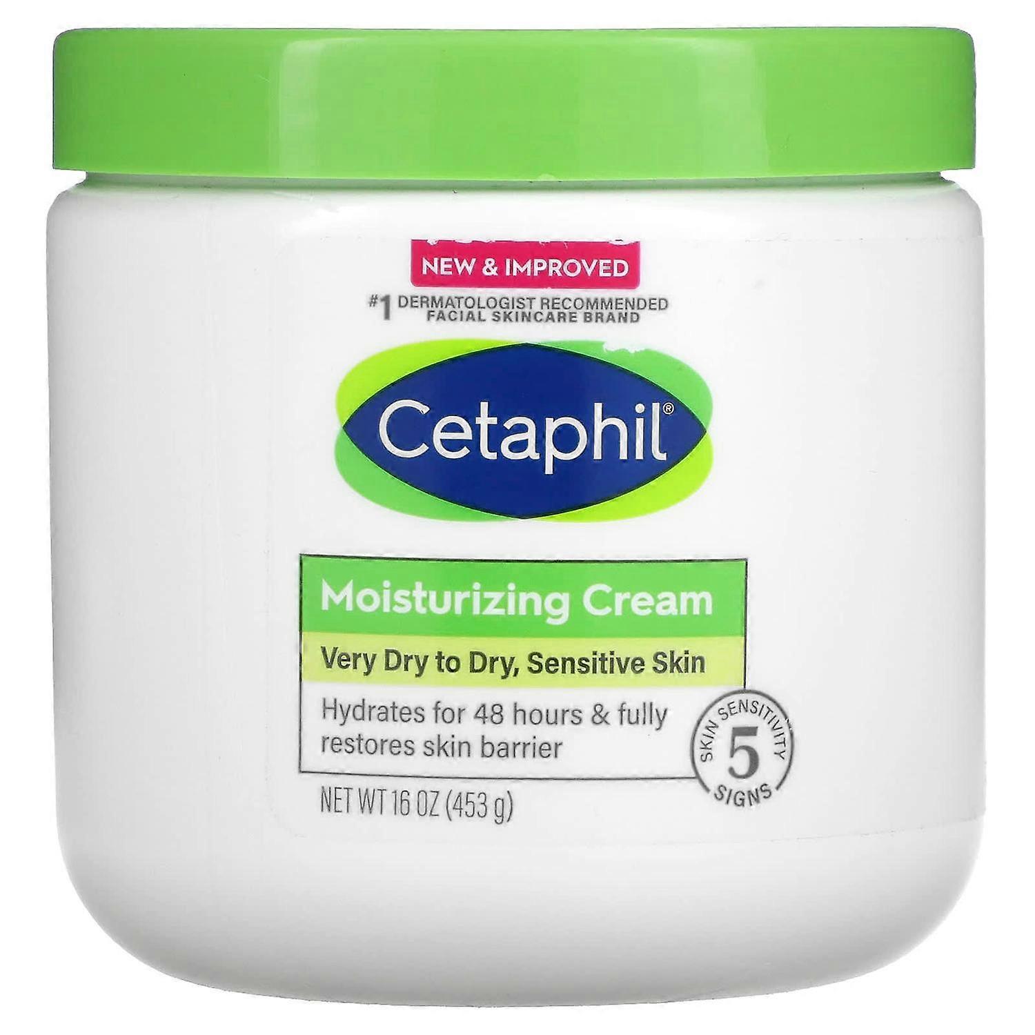 Cetaphil, Ενυδατική κρέμα, Πολύ ξηρό έως ξηρό, Ευαίσθητο δέρμα, 16 oz (453 g)