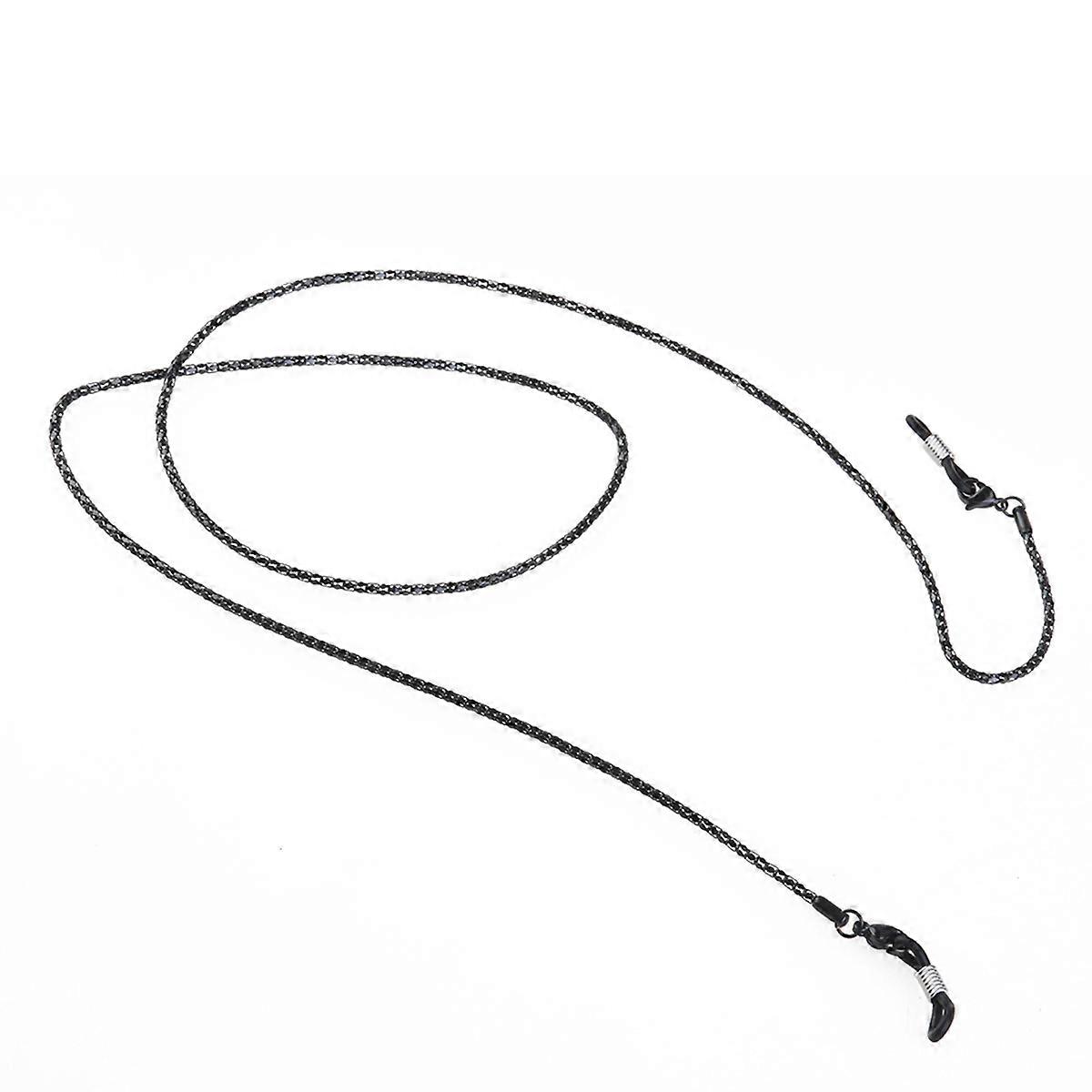 Black Stainless Steel Snake Chain for Eyeglass Holding Non Slip