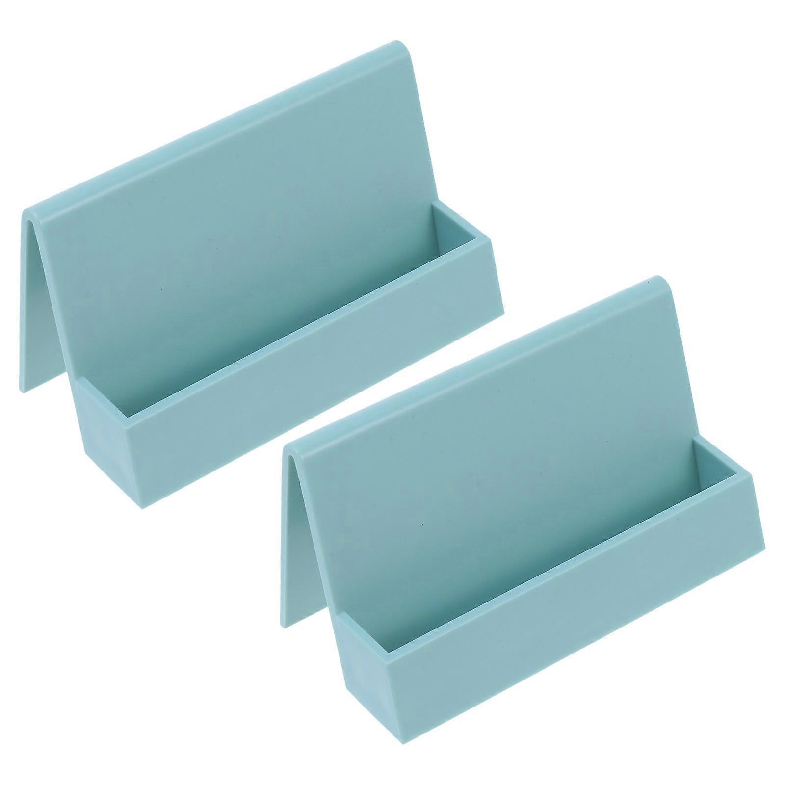 Multipurpose Storage Boxes Plastic Name Holders for Desktop Use 6Pcs