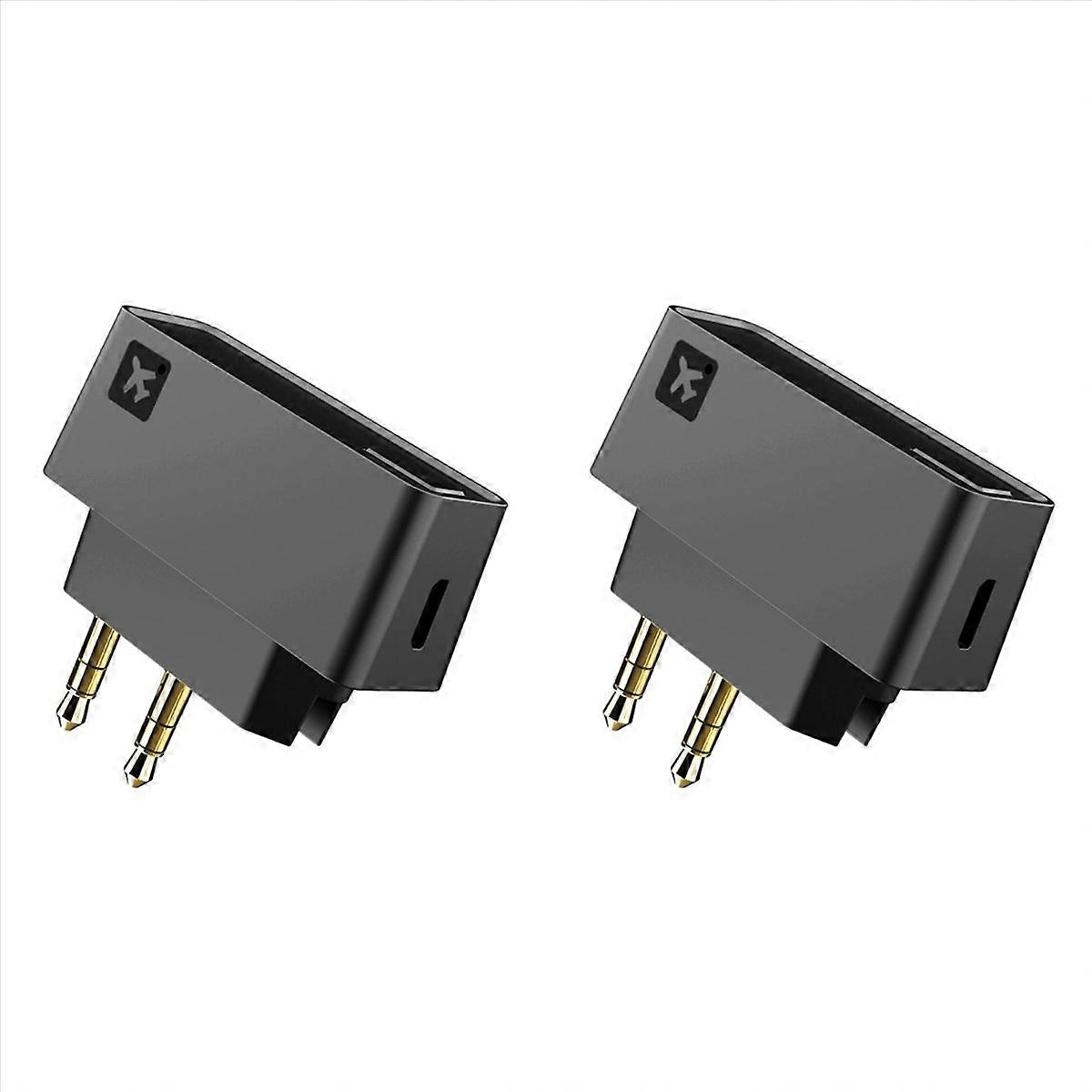 2X AK3046E Pro Wireless Bluetooth 5.0 Adapter for Airplane, with HD/LL/Adaptive Transmitter for , He