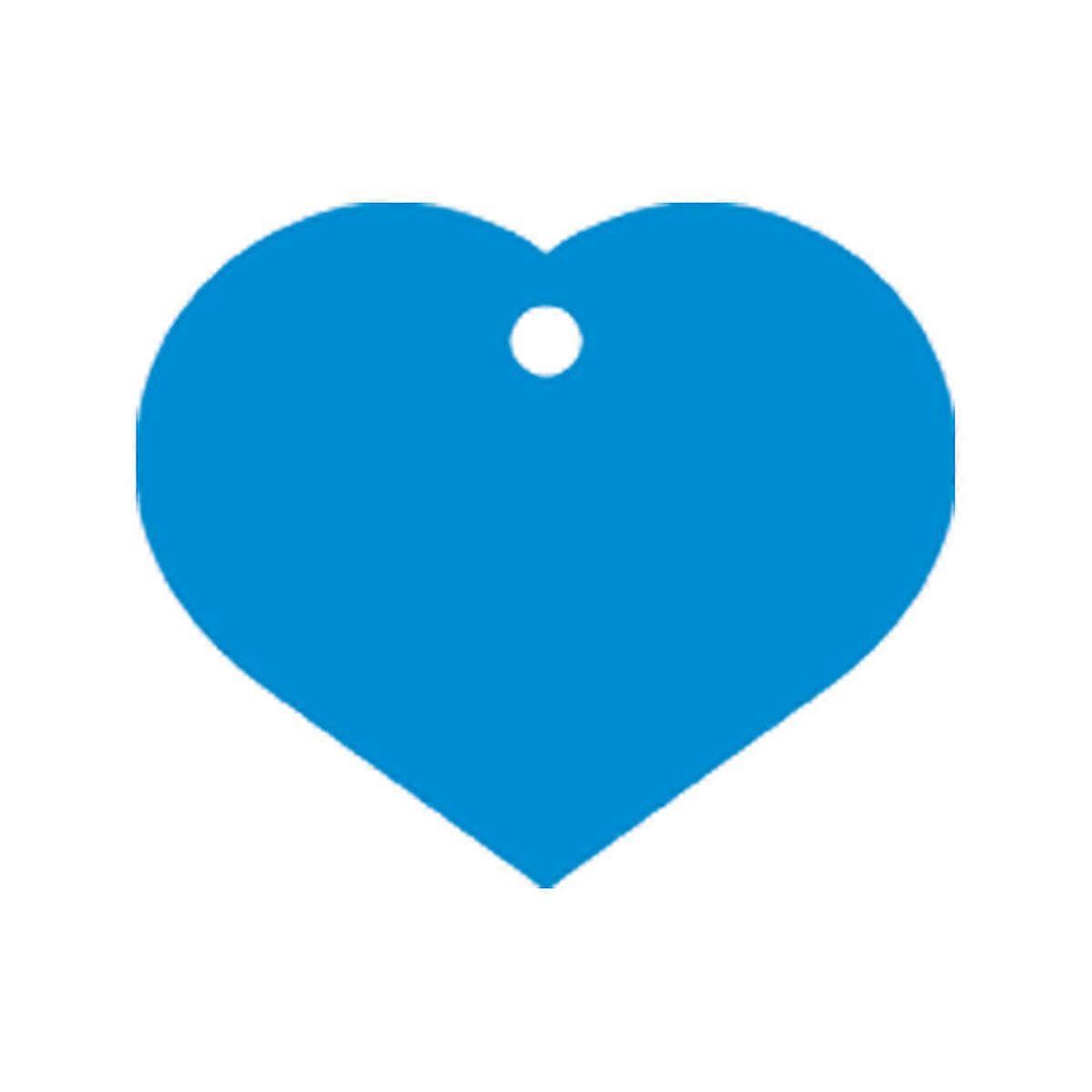 Identification plate for collar Imarc Heart Blue