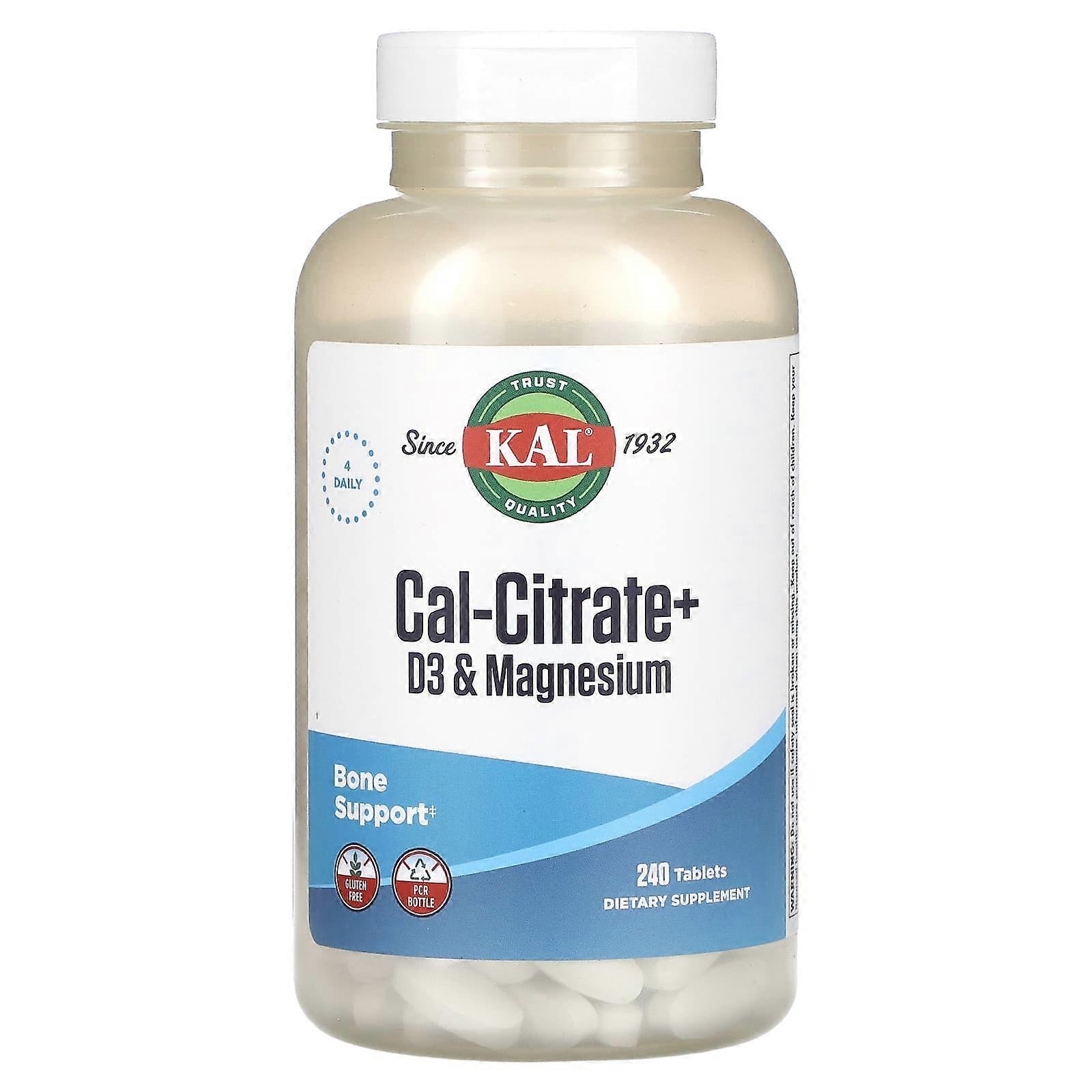 Cal-Citrate+, D3 & Magnesium, 240 Tablets