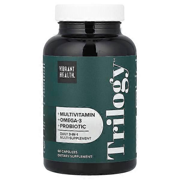 Vibrant Health, TrilogyÃÂÃÂ¢ÃÂÃÂÃÂÃÂ¢, Daily 3-in-1 Multi-Supplement , 60 Capsules