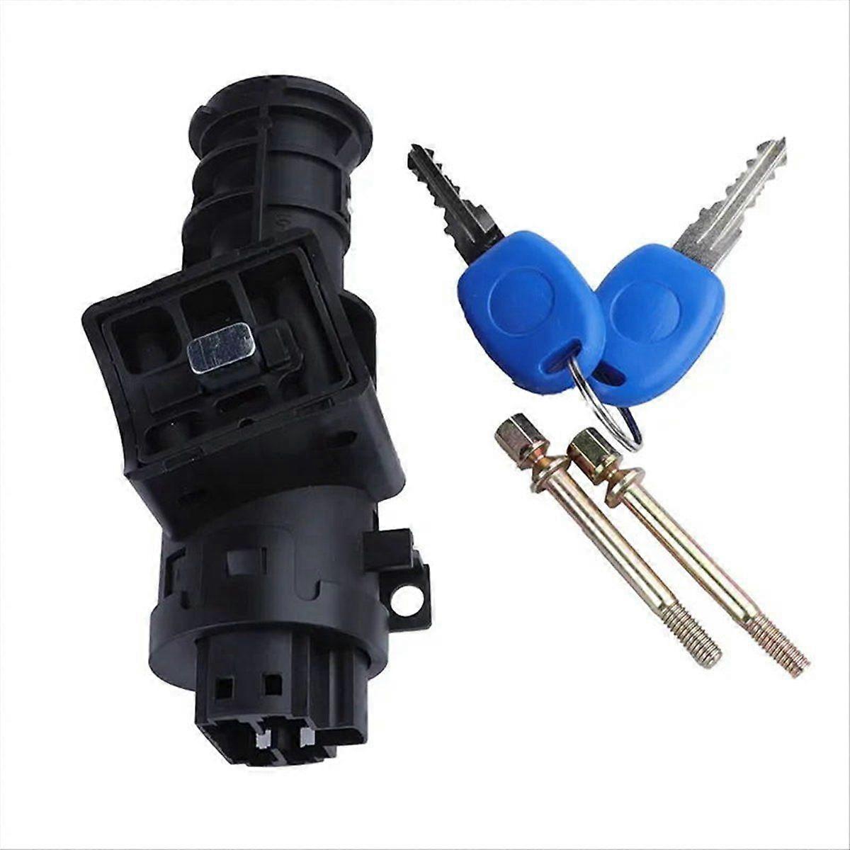 Car Ignition Lock Cylinder & 2 Keys For Doblo Albea Idea Panda