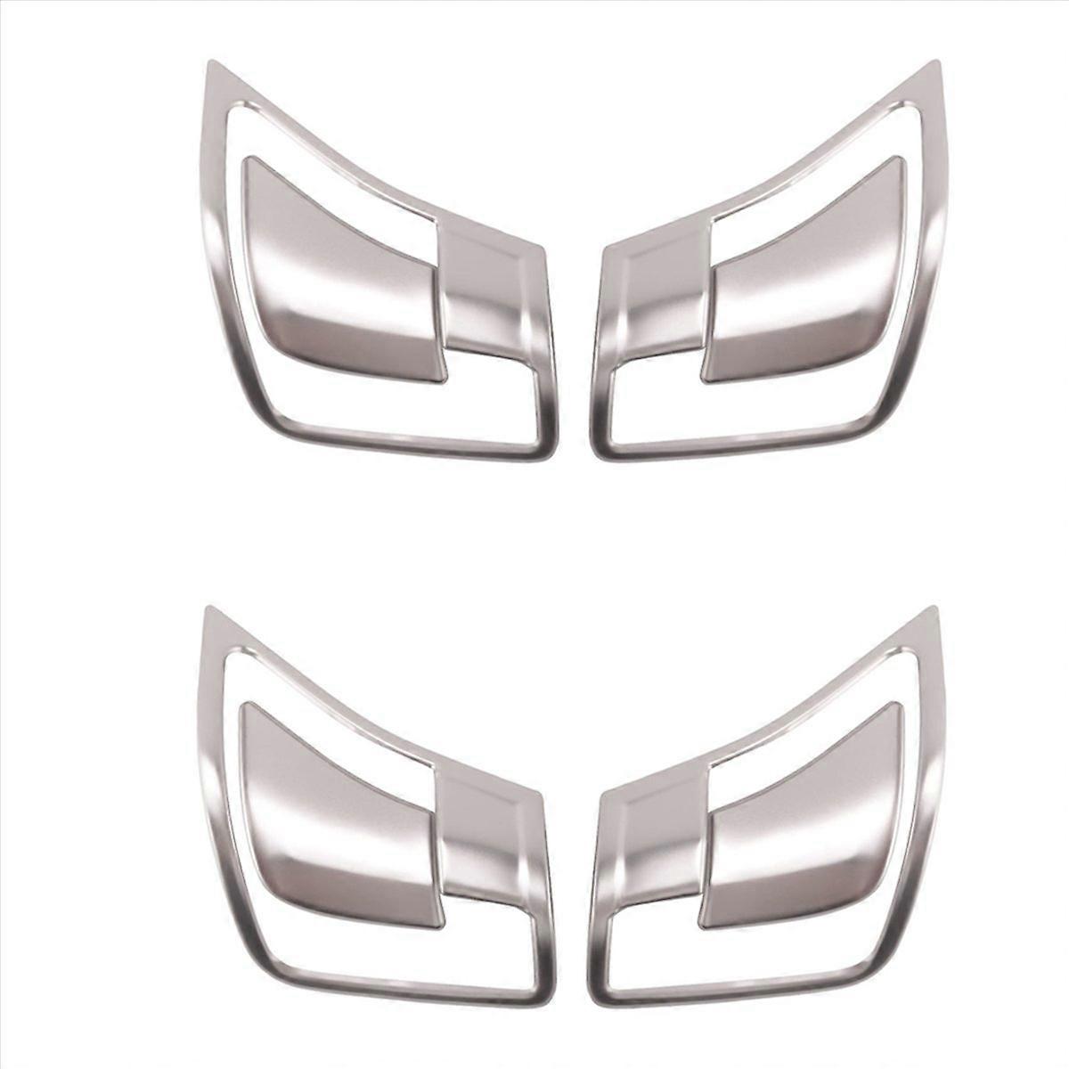 Car Seat Backrest Lock Switch Cover Trim for E200 09-14 (Silver)