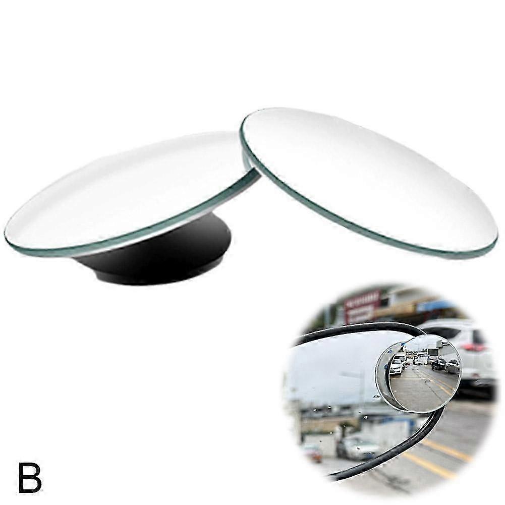 2pcs Waterproof Rear View Mirror Full-vision Adjustable Blind Spot Mirror