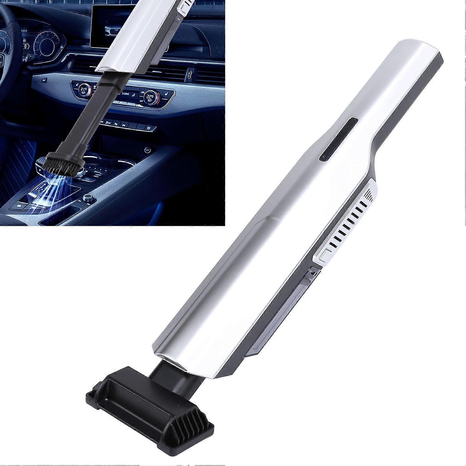 Handheld Vacuum Cleaner Portable Cordless High Suction Power Brushless Motor for Home Car Use Silver 