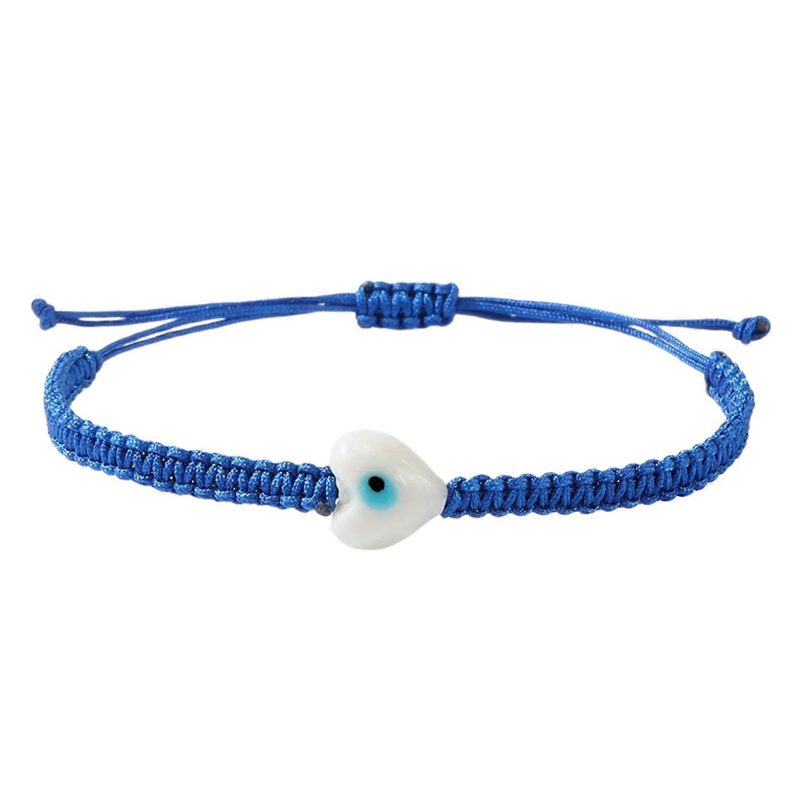 Adjustable Cord Bracelet Decoration With Mystical Eye Bead Soft Comfortable Bohemian Styles Accessory Multicolor