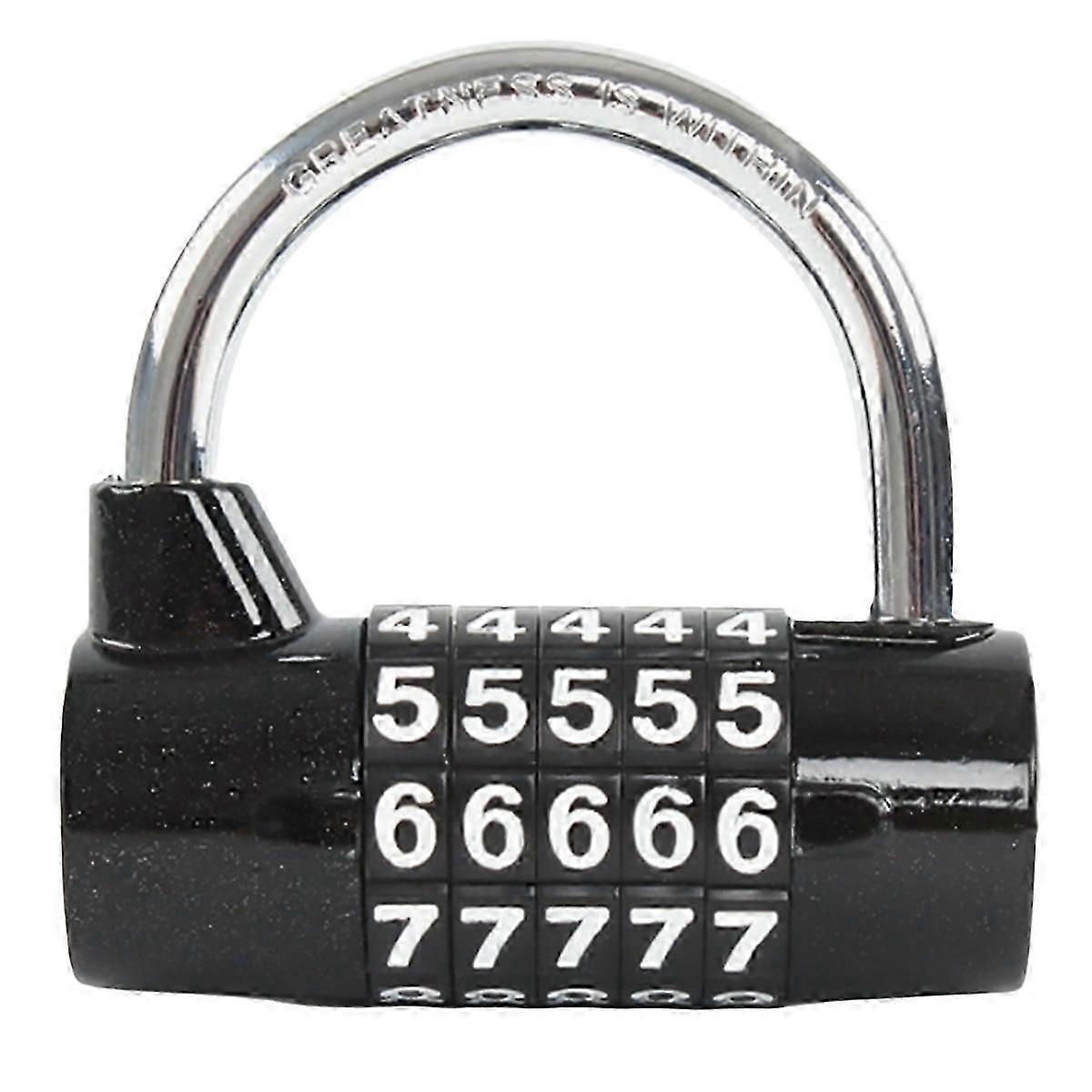 5 Digit Number Combination Travel Password Lock Combination Padlock Zinc Alloy Coded Lock Security S