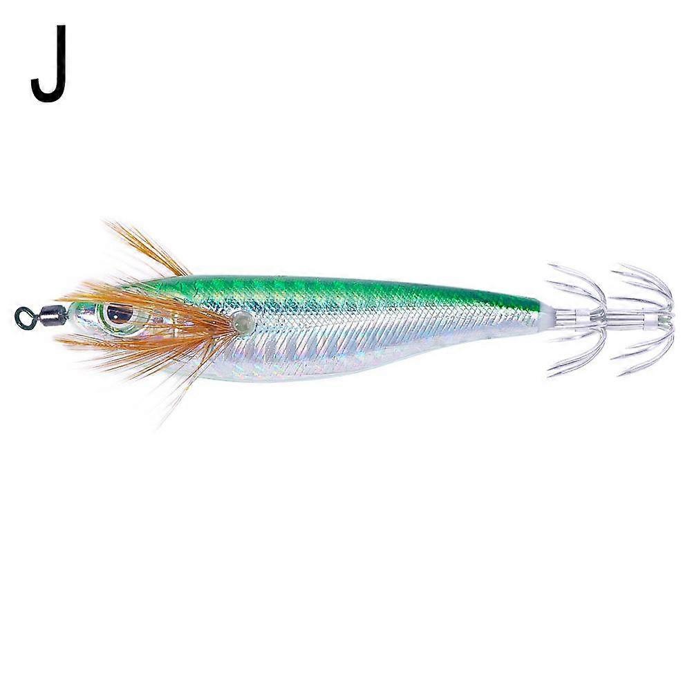 Glow In The Dark Squid Jig Luminous Lure With Sharp Hooks For Night Fishing Shrimp Bait