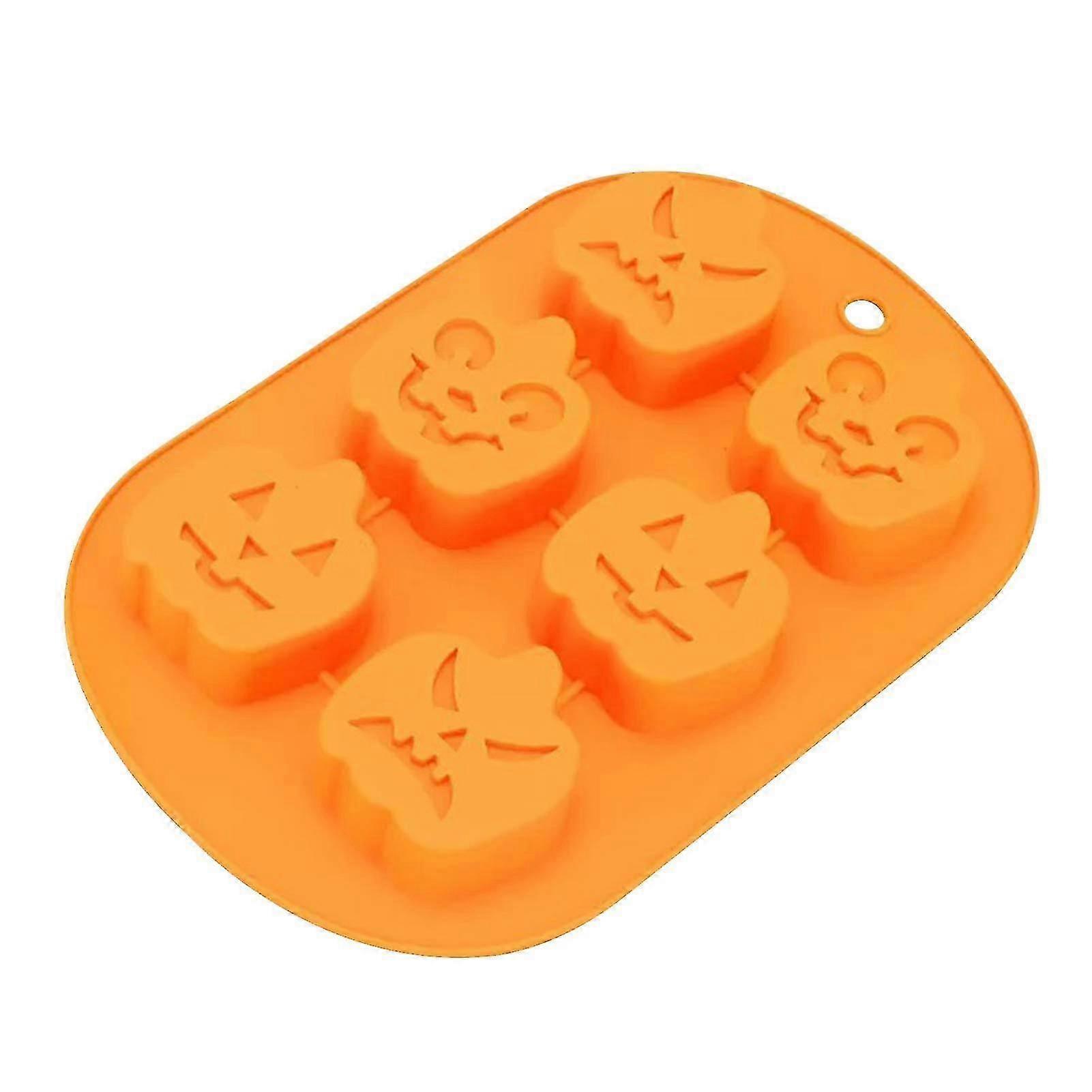 Halloween-Themed Silicone Baking Tool - Non-Stick Pumpkin Chocolate Mold