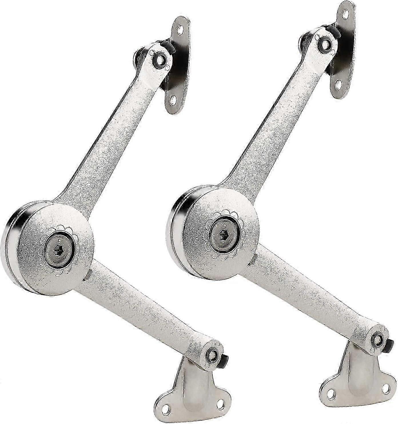 2pcs Lid Support Hinge with Soft Close Toy Box Hinge Kitchen Cabinet Lid Support Bracket 40lb