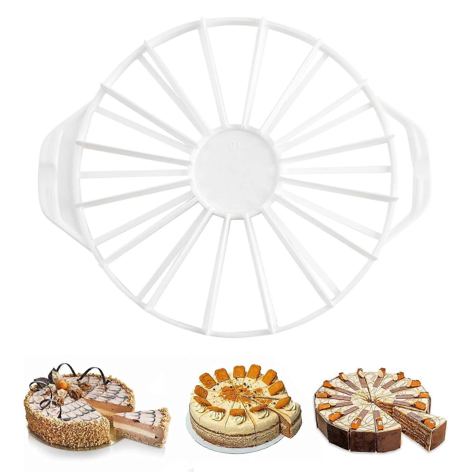 Cake Divider Round Reusable Cake Cutter For Even Slices 14/16 Cm Fondant Friendly Wedding Party Serving Utensils