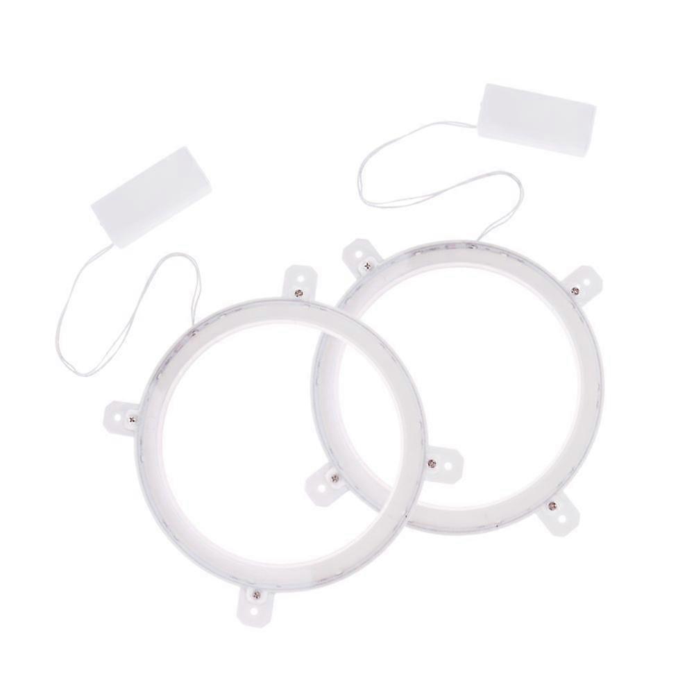 pair led cornhole light for night corn hole bean bag tossing game white