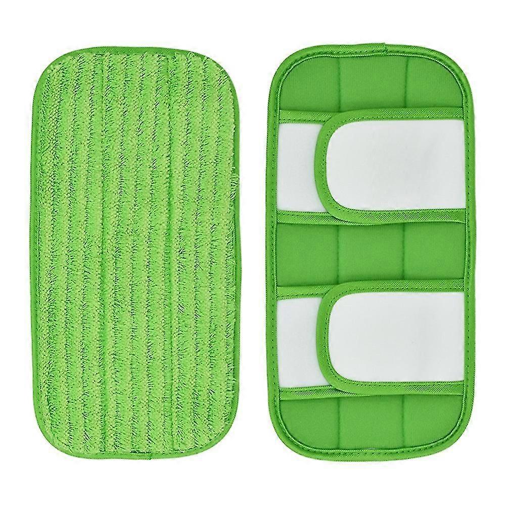 2stk våd / tør flad moppeklud mikrofiber gulvmoppeudskiftning til fejemaskine vaskbar let at R (haoyi