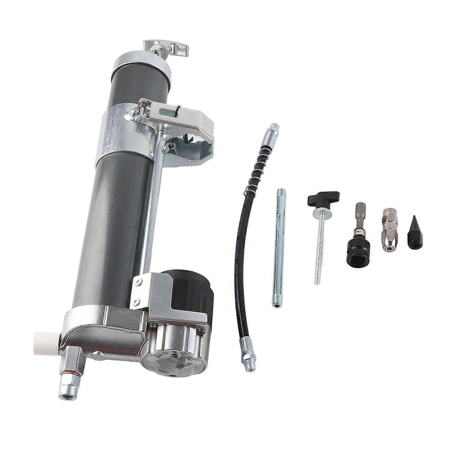 Grease Gun Attachment Adapter 12000PSI High Pressure Handheld Oiling Greaser Tool for Electric Drill