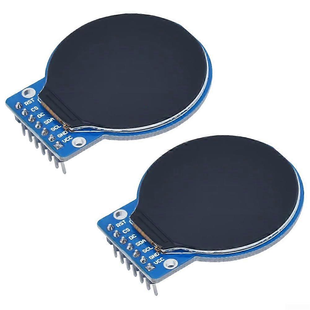 1.28 Inch Circular TFT LCD Pack Of 2, 240x240, Dual White LEDs, For Smart Device Projects