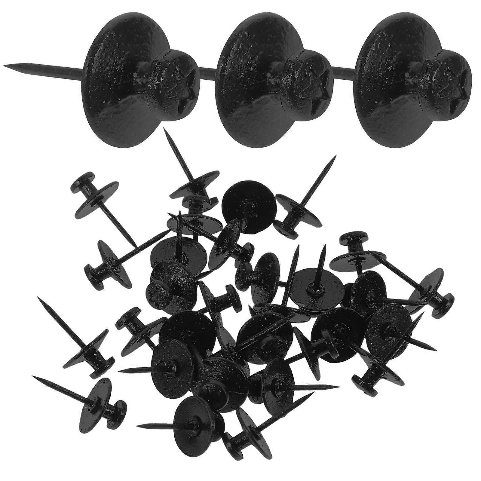 30Pcs Cork Board Push Pin Multi-function Thumbtacks Flat Top Thumb Tacks Map Push Pins