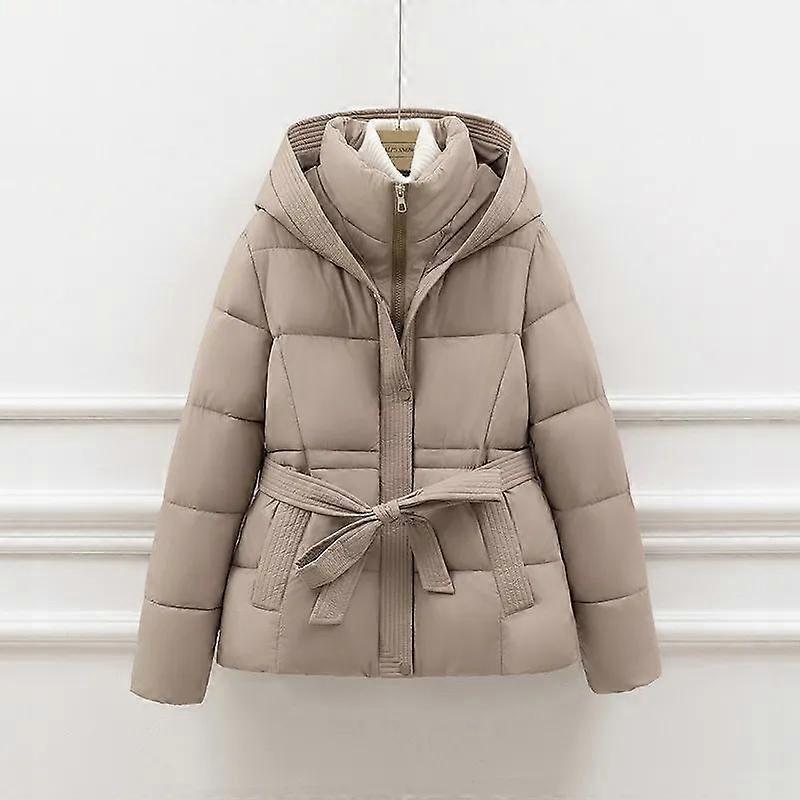 Damdunjacka i bomull, kort, lös, koreansk version, damytterkläder, bekväm, elegant, vinterparka,