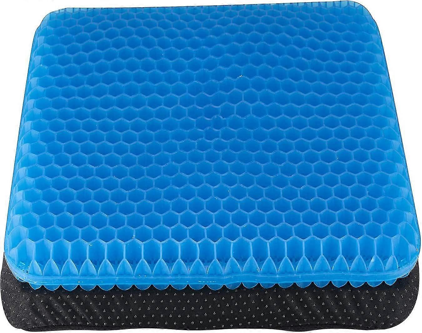 Cuscino di seduta in gel, cuscino di seduta in gel uovo a doppio spessore con rivestimento antiscivolo, cuscino in gel a nido d'ape traspirante per...