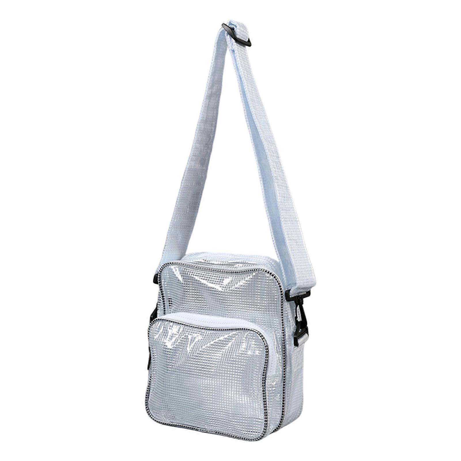 Multipurpose Tool Bag Transparent Static Resistant Cleanroom Engineer Bag PVC Shoulder Crossbody Bags for Work and Travel Multicolor