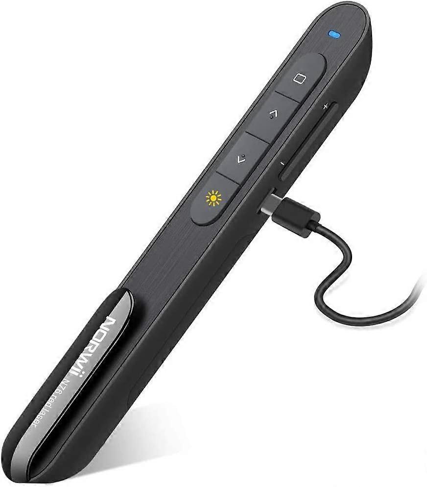 Presenter Rechargeable, NORWII N76 Presentation Remote for Powerpoint Presentation Clicker 330FT, Slide