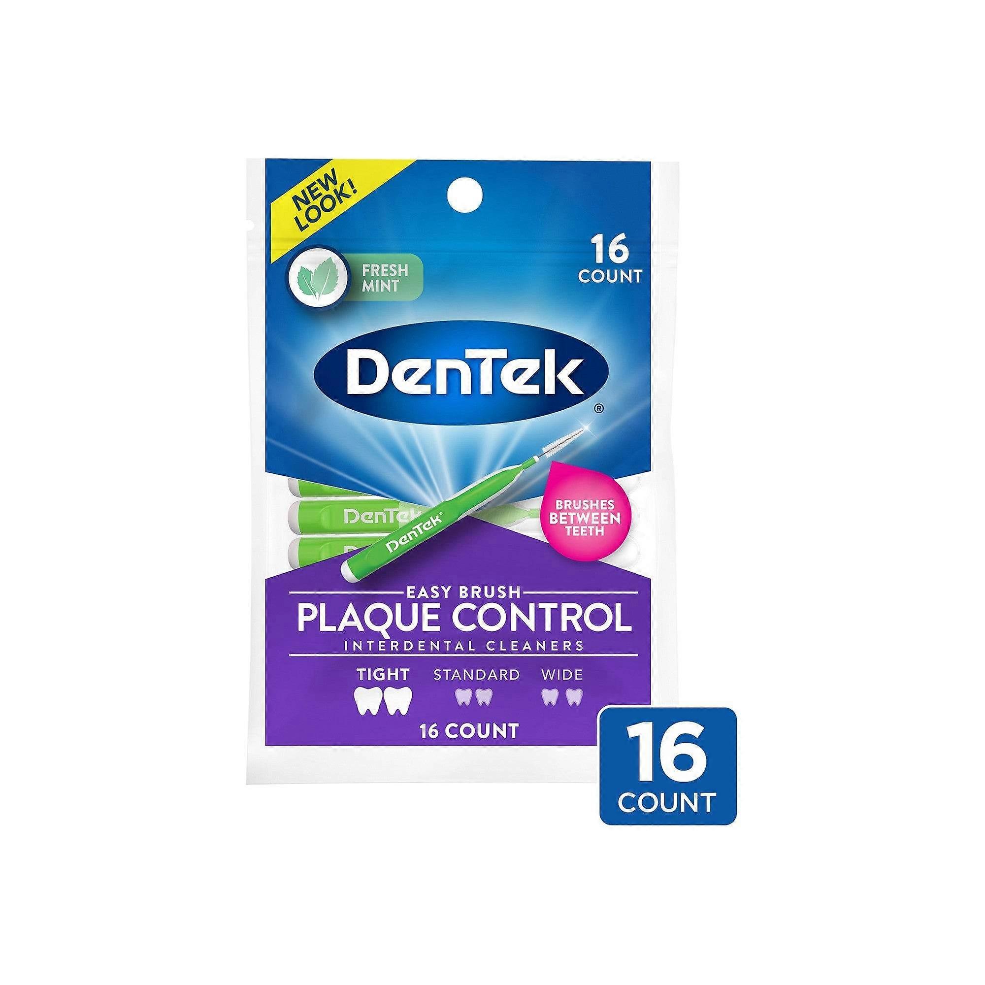 Dentek Easy Brush Interdental Cleaners For Tight Teeth, 16 Ea