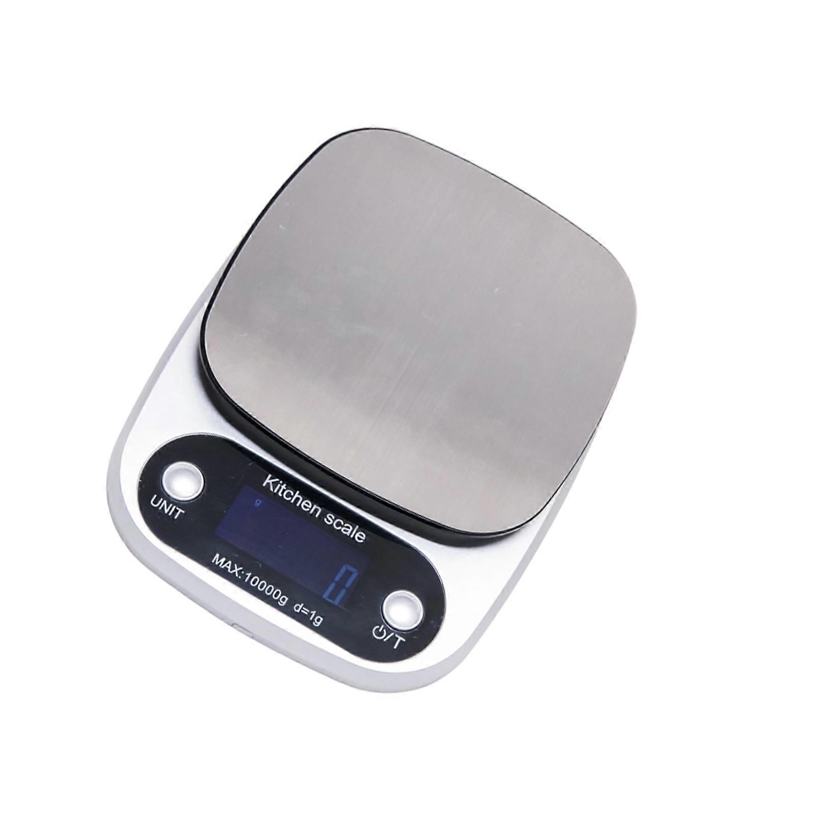 Multiple Functional Kitchen Scale  Accuracy 5kg Capacity Rustless Building Clear LCD Screen Unit Conversion Easy Storage Multicolor