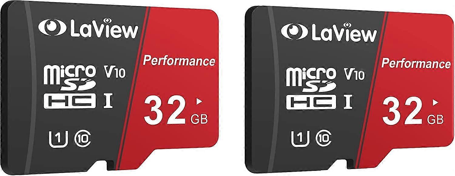 2er-Pack Micro-SD-Karten (32 GB), Micro-SDXC-UHS-I-Speicherkarte – 100 MB/s, 633X, U1, C10, Full-HD-Video V10, A1, FAT32, High Speed