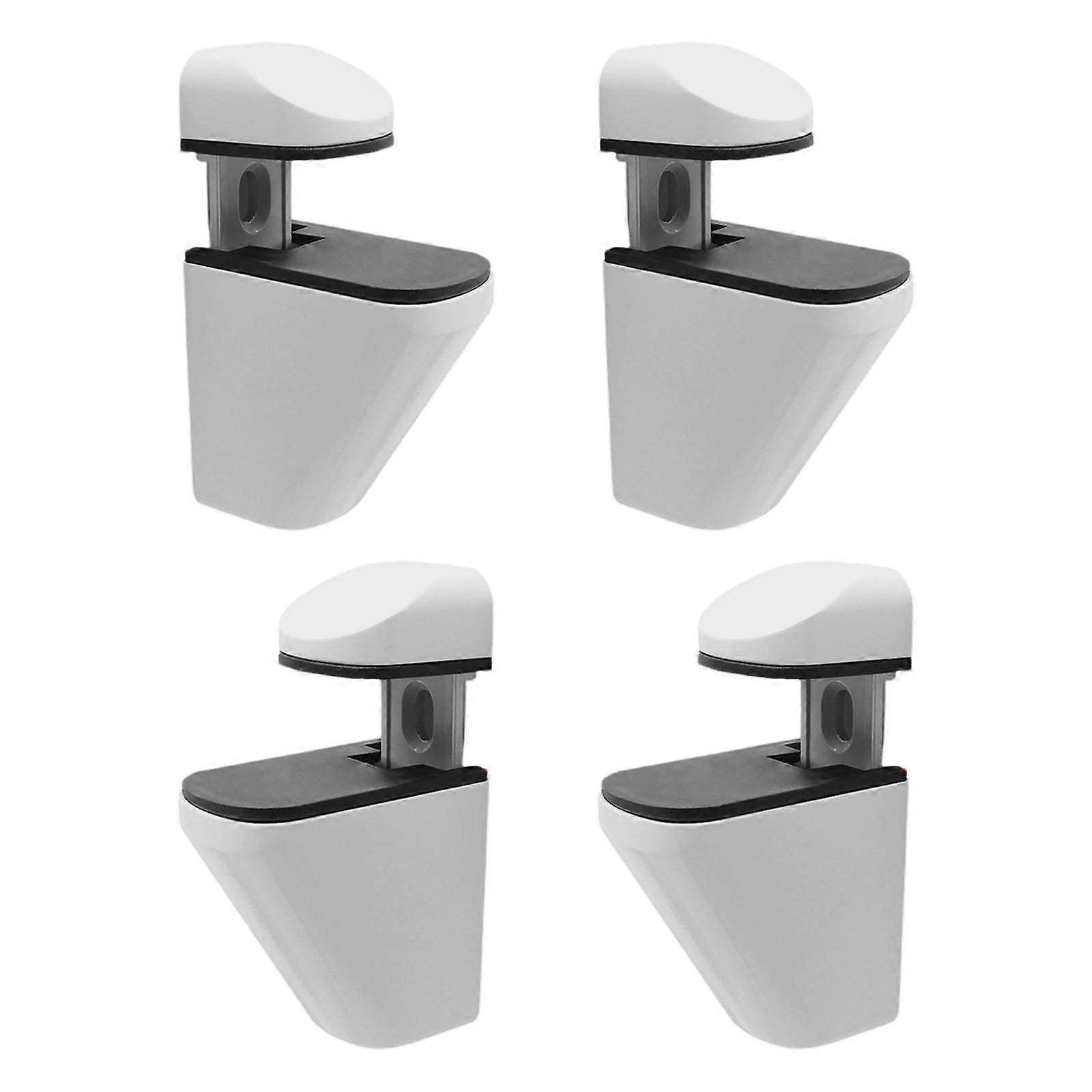 Customizable Shelf Support Clamps Adjustable Glass Brackets Set Zincs Alloys Material Slip Resistant Design Multicolor