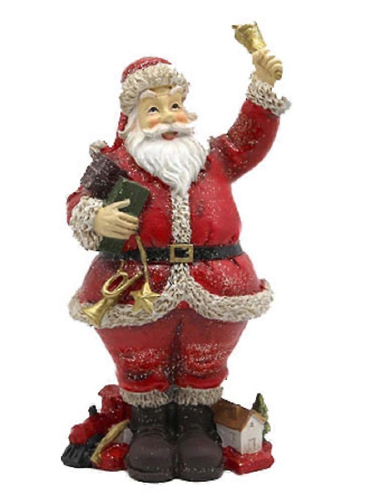 玩偶屋圣诞老人与铃铛 &玩具圣诞老人人物微型 1：12