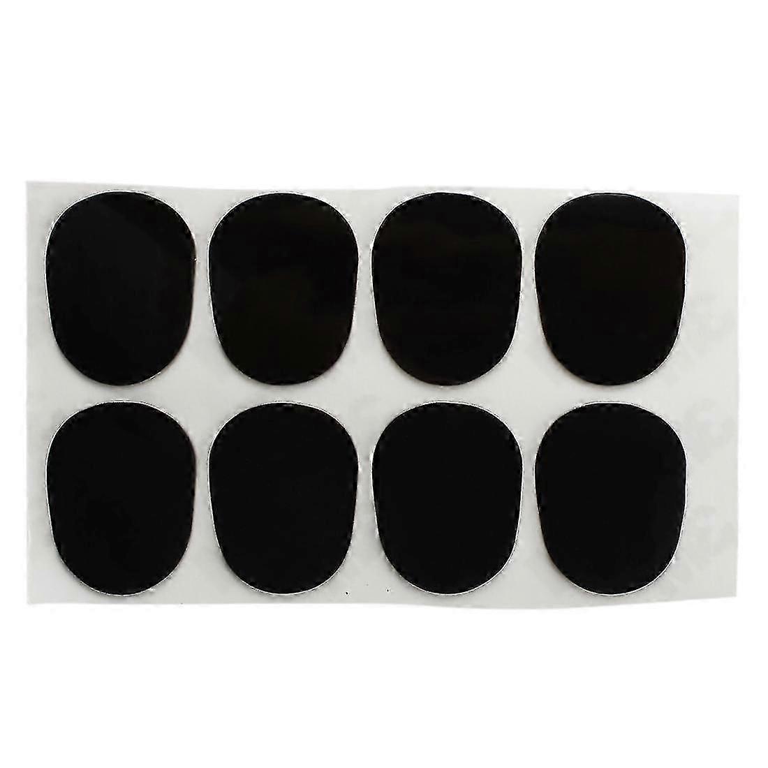 8 Patches Pads Coussins Buse pour Saxophone 0.8mm Noir