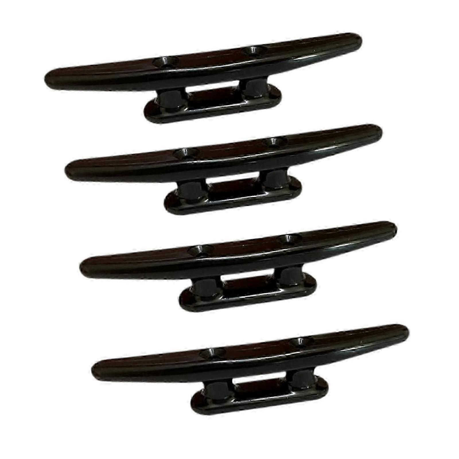 4x Generic Boat Cleats 6 inch Easy to Install Accessories Marine Dock Cleats