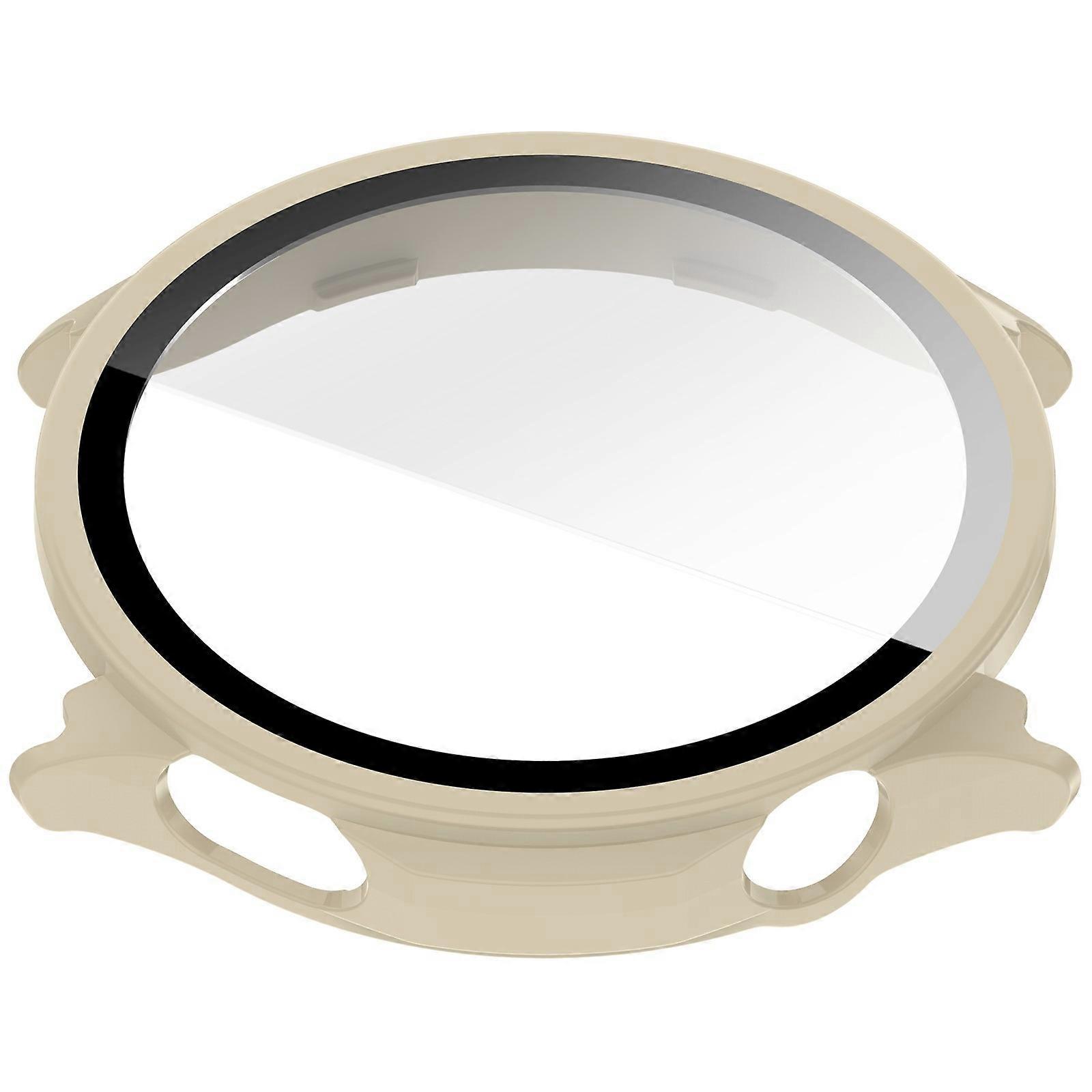 Screen Protectors Case For Watch S Full Coverage PC Bumper for Smartwatch Protective Cover Case  White