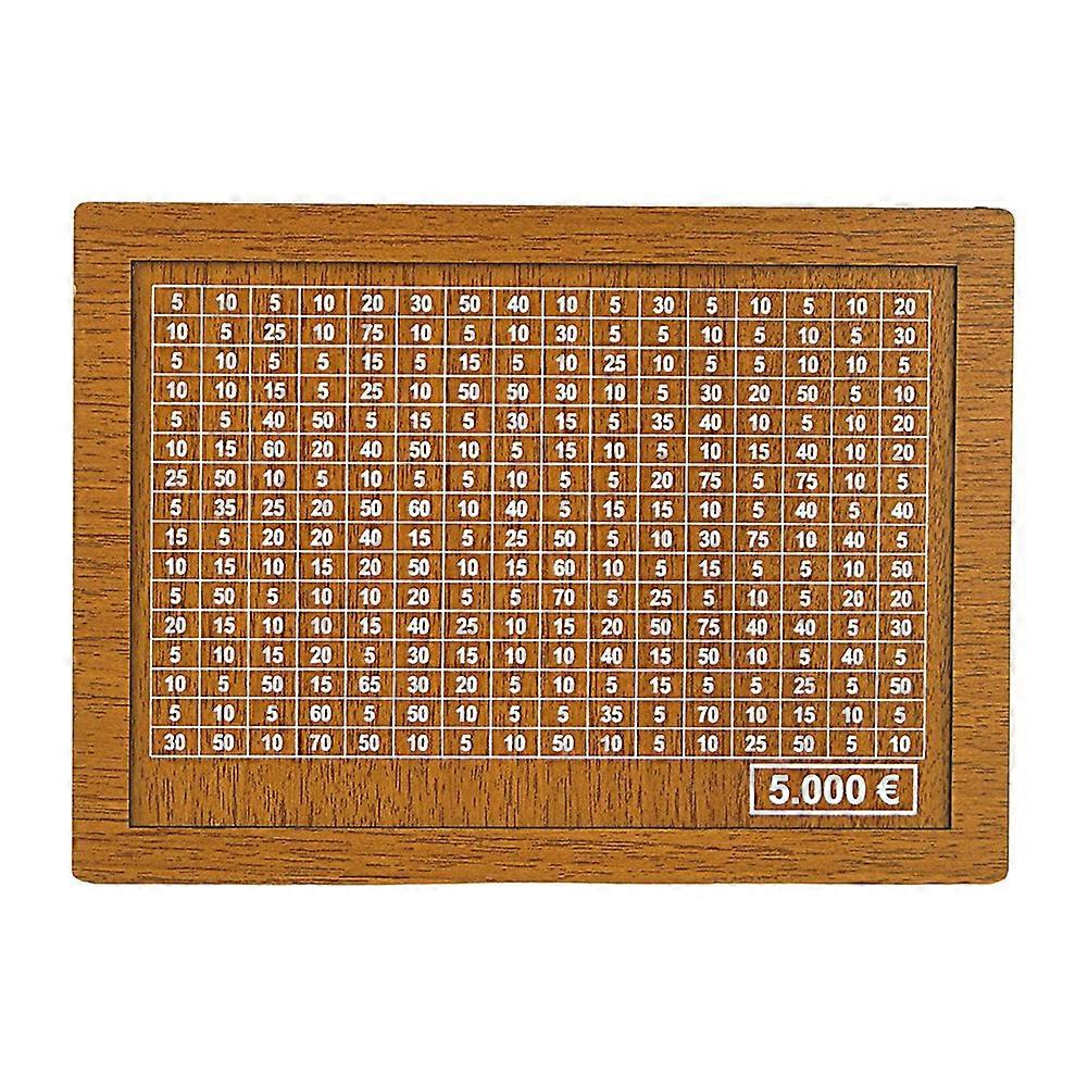 Money Box (4 Sizes) - Reusable Money Box with Money Goal and Numbers to Cross5000