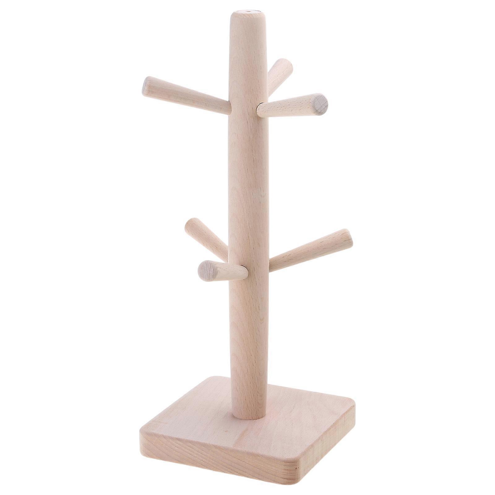 Porte-tasses en bois multicolore