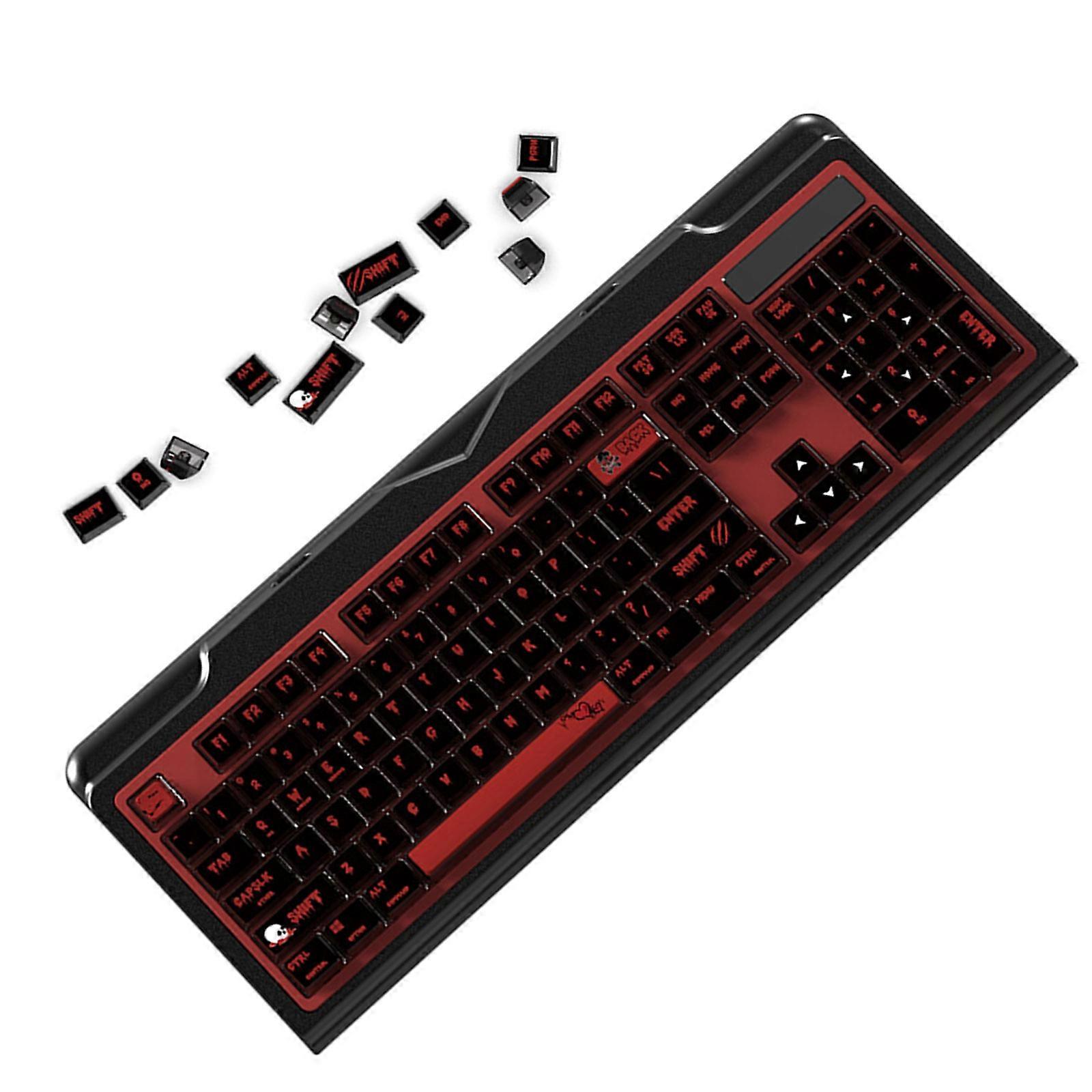 כיסויי מפתחות בגובה ASA בסגנון אבירי אהבה פודינג עבור מקלדות מכניות עם 116 מקשים משפר את ההקלדה, מתנה צבעונית