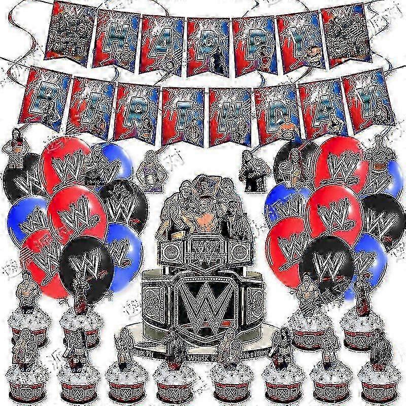 WWE Theme Happy Birthday Balloons Kit