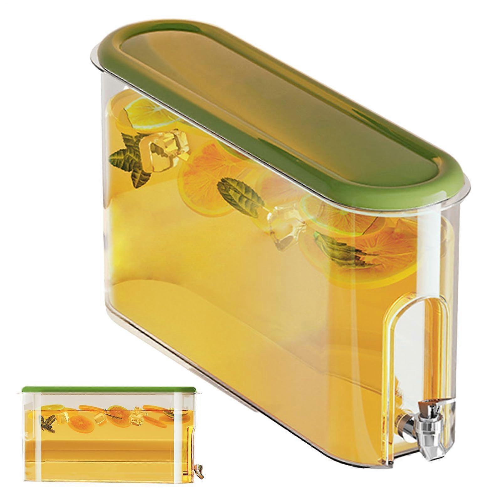 4 Liter Beverage Dispenser with Faucet, Large Capacity Refrigerator Water and Juice Container for Parties and Daily Use