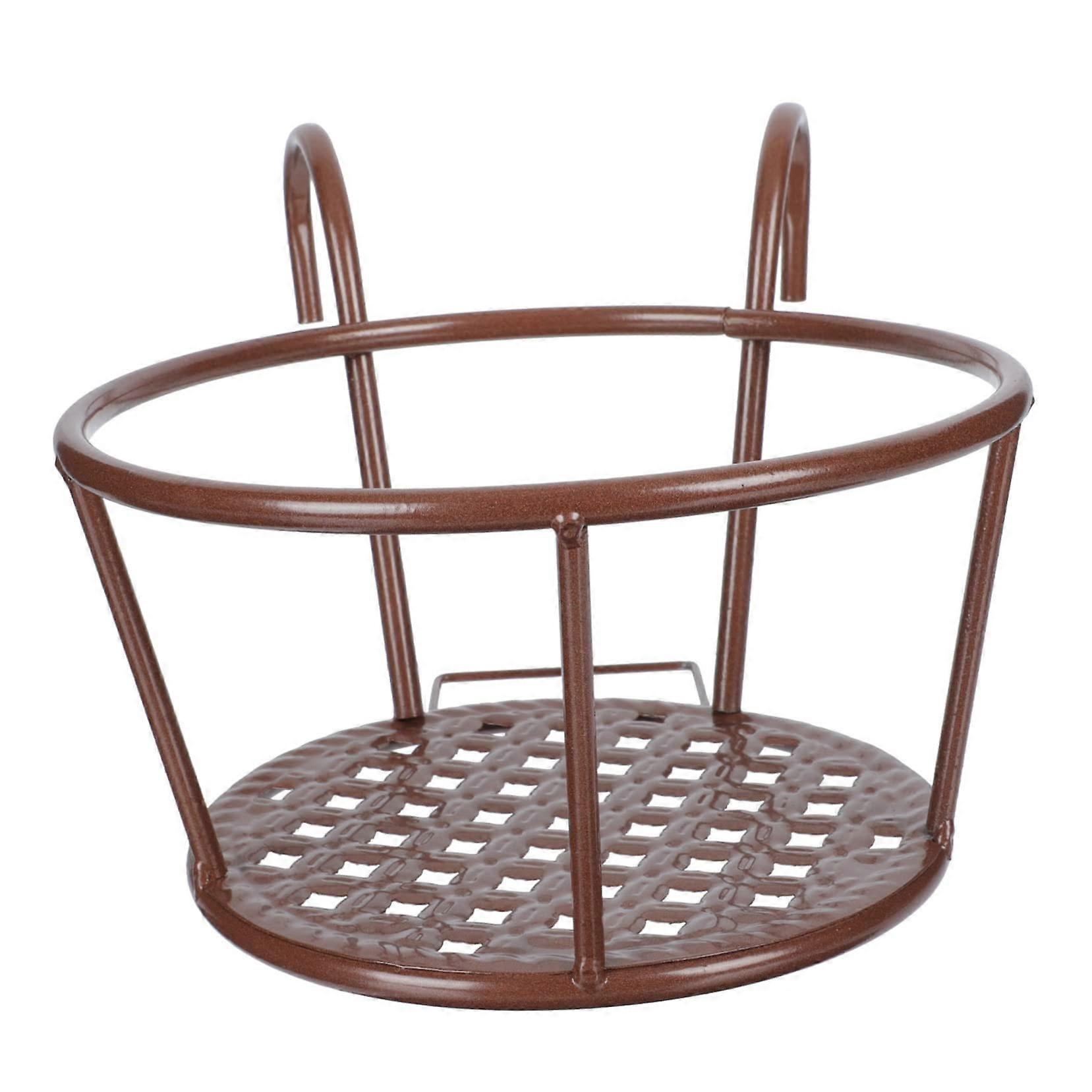 Flowerpot Rack Hanging Planter Stand with Antique Finish for Balcony Patio and Home Garden Display